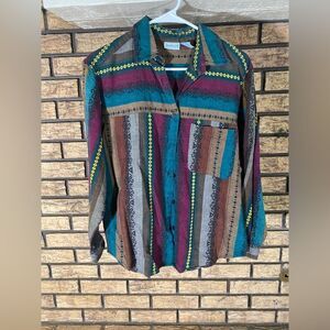 Backroad blues rodeo top‎